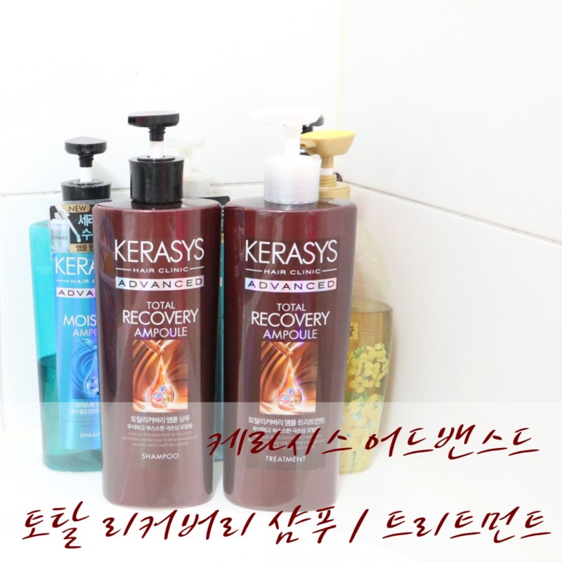 극손상모발 샴푸세트추천 케라시스 어드밴스드 토탈 리커버리 샴푸/트리트먼트.
