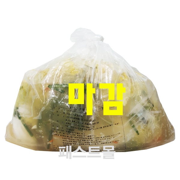  단 하루의 기적상품 중국산백김치 - 10가지 -신정 백김치 10kg, 1개