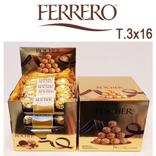  FERRERO ROCHER 페레로로쉐 T3 3개입x16개 (48개입) 이탈리아 고급 초콜릿 선물, 16개, 3개입_52 