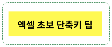 엑셀 초보들에게 꼭 필요한 단축키 모음!!!