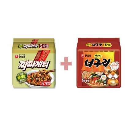  [세일정보] 짜파구리 짜파게티5입너구리매운맛5입 총10개 10개 확인하고 결정하세요!