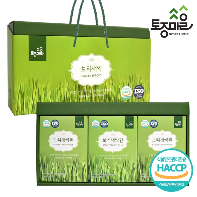  서울한방협동조합 토종마을 보리새싹환스틱 선물세트 3g x 90개 1set 270g