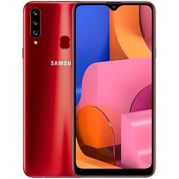 &lt;꿀딜&gt;Samsung Galaxy A20S Triple Cameras (32GB 3GB RAM) 6.5 Display US Global 4G LTE GSM 언락 A207M Single SIM International Model - Red (32GB ＋ 64GB S, One Size, One Color 최저가 정보 공유