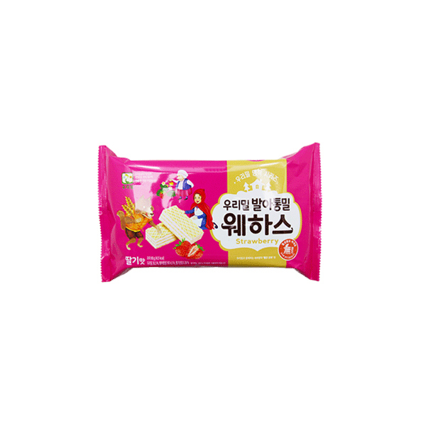 두레생협 발아통밀웨하스딸기맛2개 수입과자대용량과자간식인간사료봉지과자과자세트초코과자쌀과자사무실간식새우깡 단일 수량 단일 구