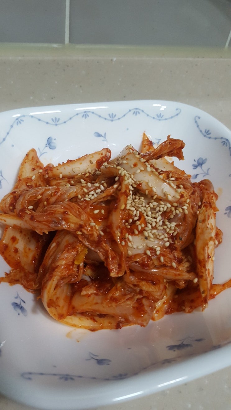  백종원배추겉절이만들기:) 초보 주부김치만들기! 집밥백선생겉절이,집 밥이 최고!
