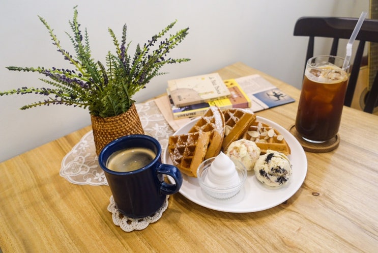  연산동 맛집 맛있는 디저트 카페 부산 와플나누