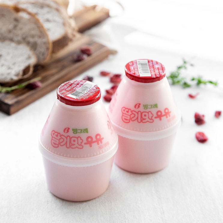  빙그레 딸기맛 우유 멀티 240ml 4개입