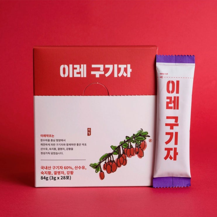  이레약초 이레 구기자 개별포장 1개 84g X 1박스