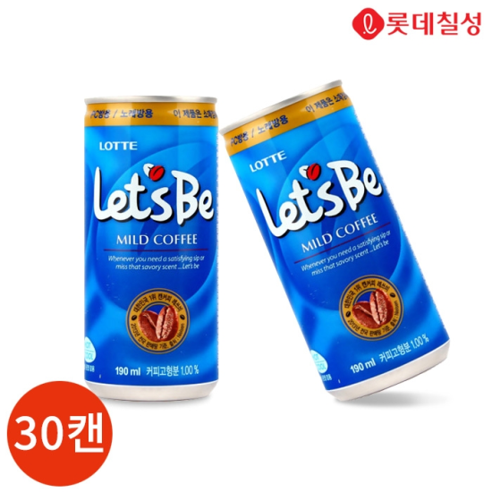  K쇼핑롯데칠성 레쓰비 마일드 190ml  30캔 특대