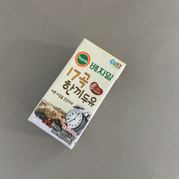  베지밀 17곡 한끼 두유 먹어보고..