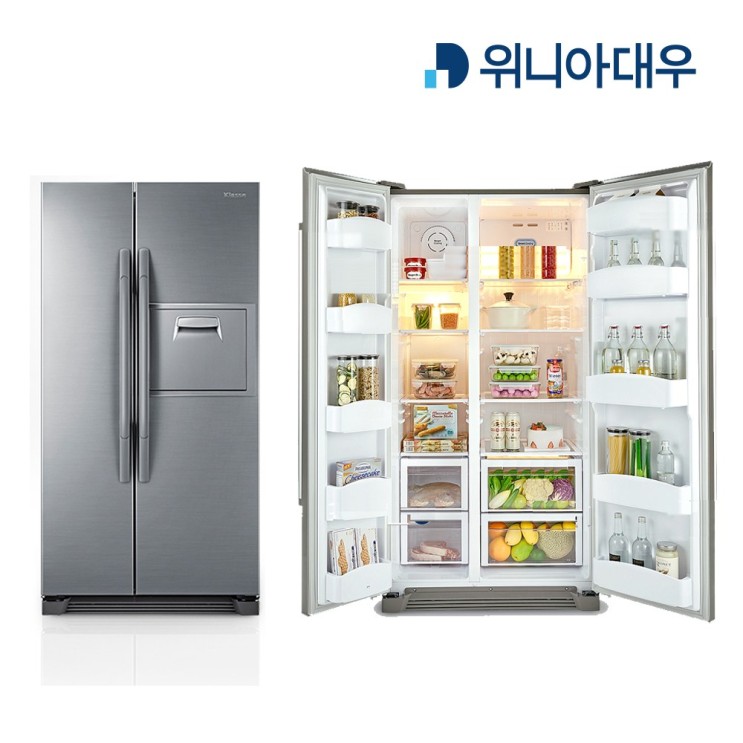 핫딜) 위니아대우 550리터 클라쎄 세미 빌트인 냉장고 FR-S552SRESE 전국 대우전자 a/s 가능