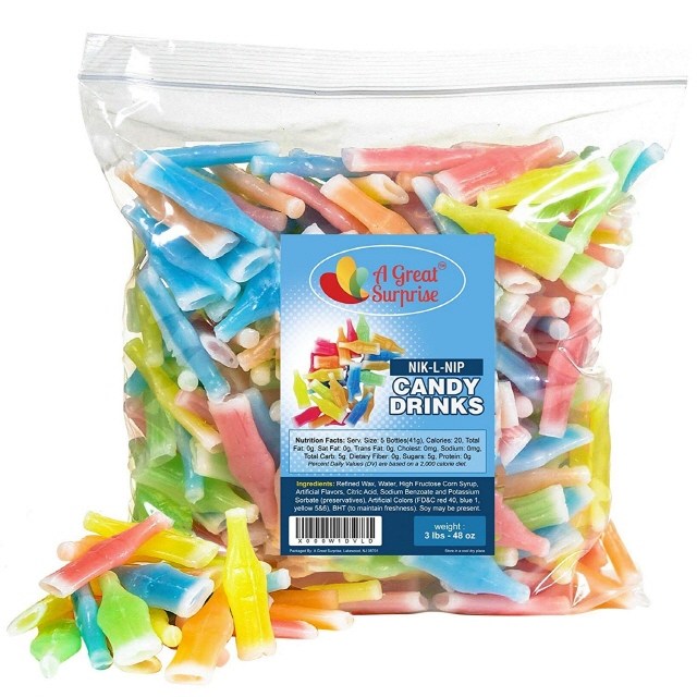   유투브 먹방 핫템 niklnip 왁스 병 캔디 3LB 벌크 1개