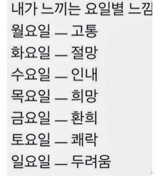  [븅화블로그씨]평일중 쉬는 날:목요일