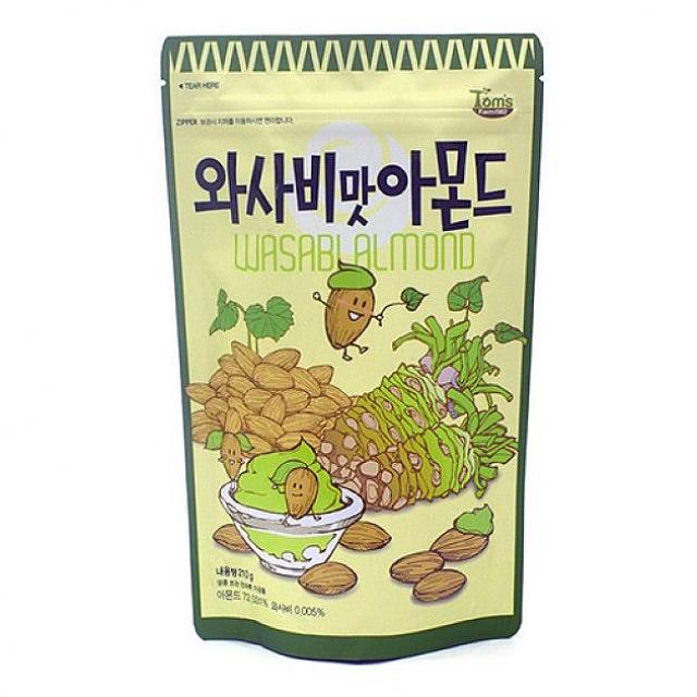  서현마트 길림 와사비맛 아몬드 210g 견과 1
