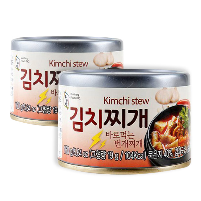  두레방 바로먹는 김치찌개 160g 2개