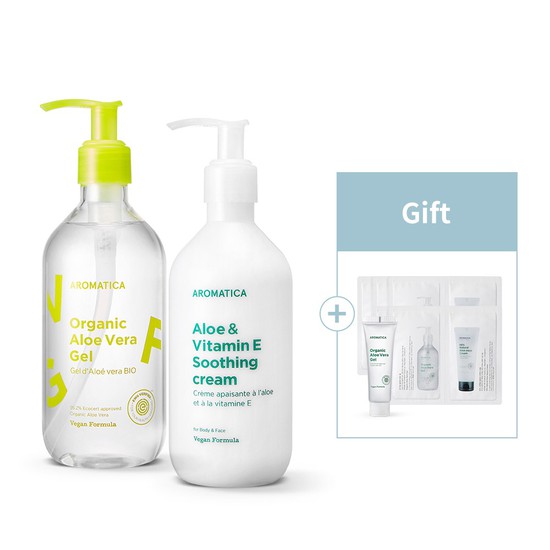  나만없어! 상품 SET아로마티카알로에 수딩크림  알로에 베라젤 300ml50ml 체험 샘플 5매 증정 수딩크림알로에젤 상세설명 참조 확인해보시죠!!