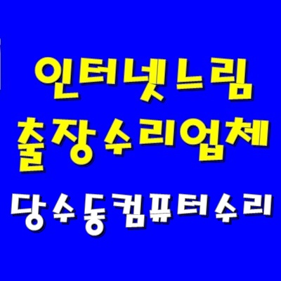  컴퓨터 속도 느림 당수동 컴퓨터 수리 램 추가 설치 용량 확보 출장 AS