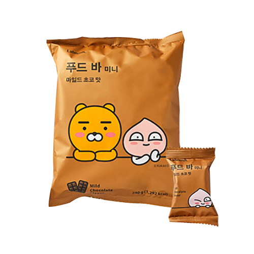  랩노쉬 푸드바 미니 마일드 초코 17g 20개입 1개