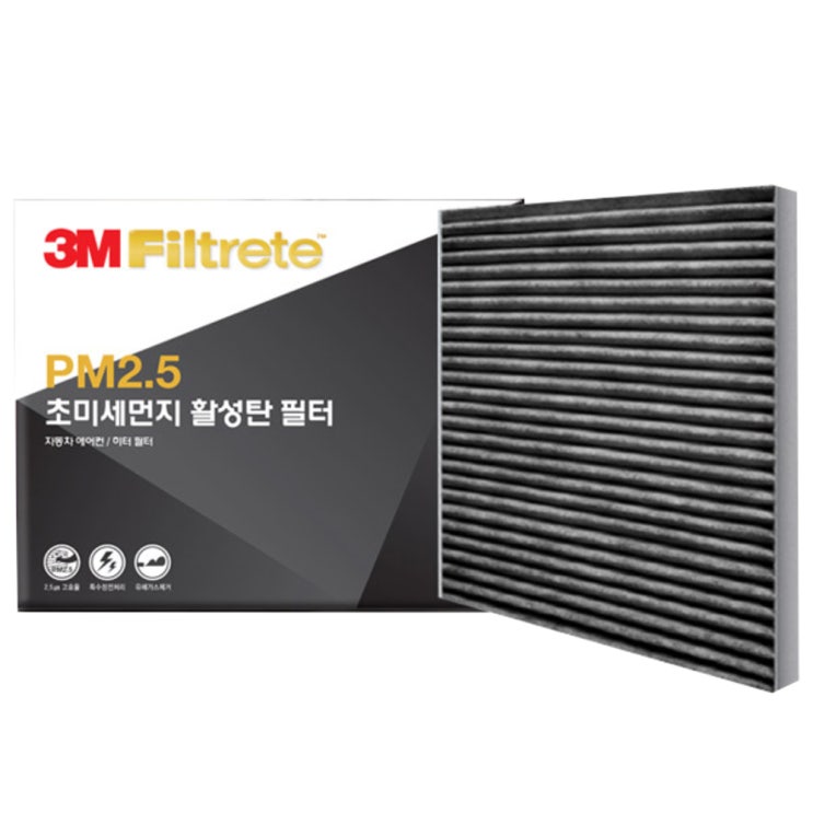  쓰리엠 PM2.5 초미세먼지 활성탄 필터, F6274, 1개