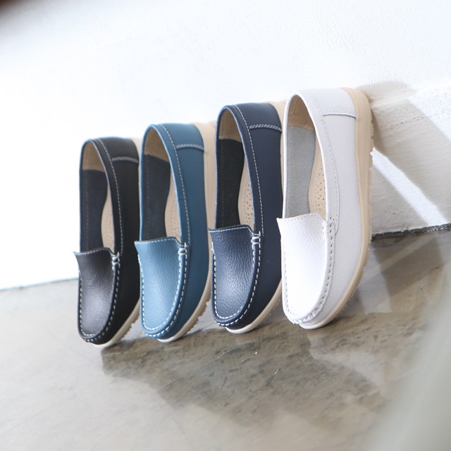  여성로퍼관련 -더말랑 여성용 천연소가죽 민자 로퍼 SD-1704