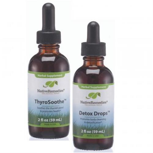 Native Remedies ThyroSoothe and Detox Drops ComboPack 본품선택