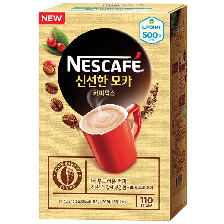  네스카페 신선한 모카 커피믹스 117g 110개