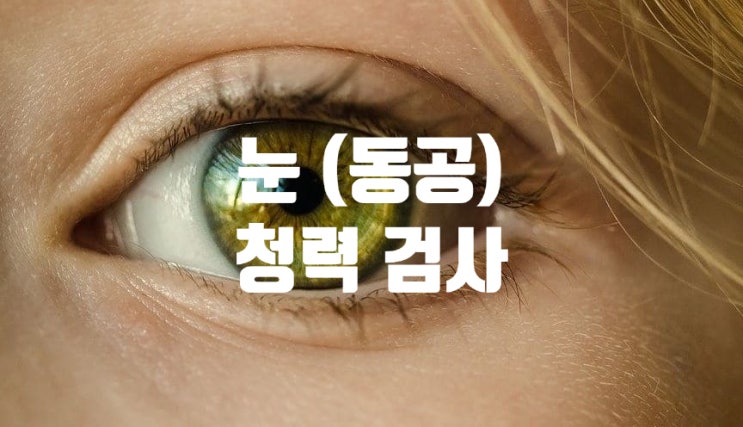 눈 동공 검사를 이용한 청력 검사