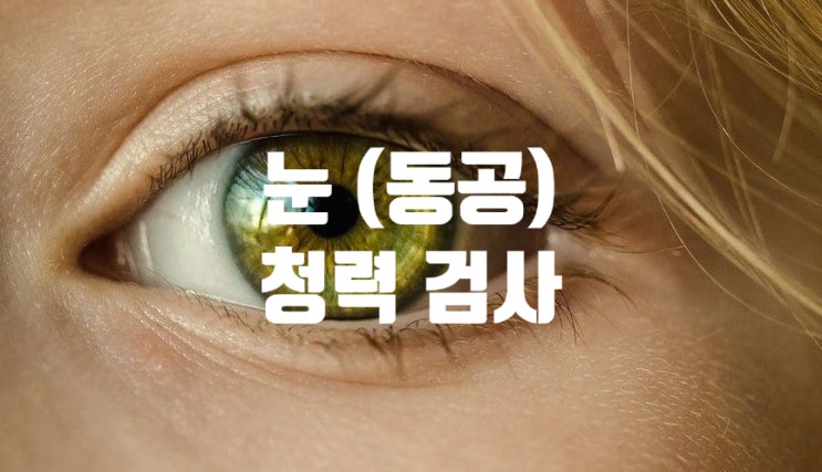  눈 동공 검사를 이용한 청력 검사