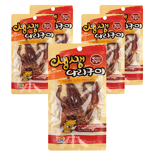  다나식품 생생 오징어 다리 구이 20g 5개입