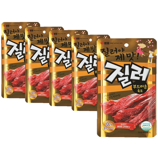  샘표 질러 부드러운 육포 30g 5개