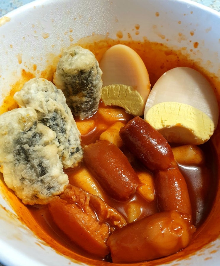 너무나 맛있는 떡볶이,gs25 비엔나 떡볶이