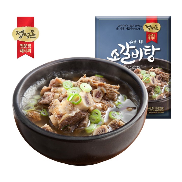  할인특가 로켓프레시 ; 정성온 즉석탕 11종 정성온 소갈비탕 600g1팩 : 식품