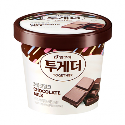  로켓프레시 특가할인 : 투게더 초콜릿밀크 1개 아이스크림 710ml ; 식품