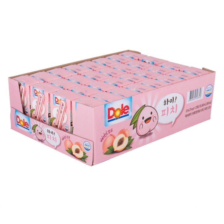  로켓프레시 특가할인 : 돌 하이 피치 주스 120ml 복숭아 32개 : 식품