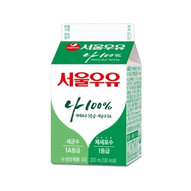  할인특가 로켓프레시 ; 서울우유 200ml 1개 : 식품