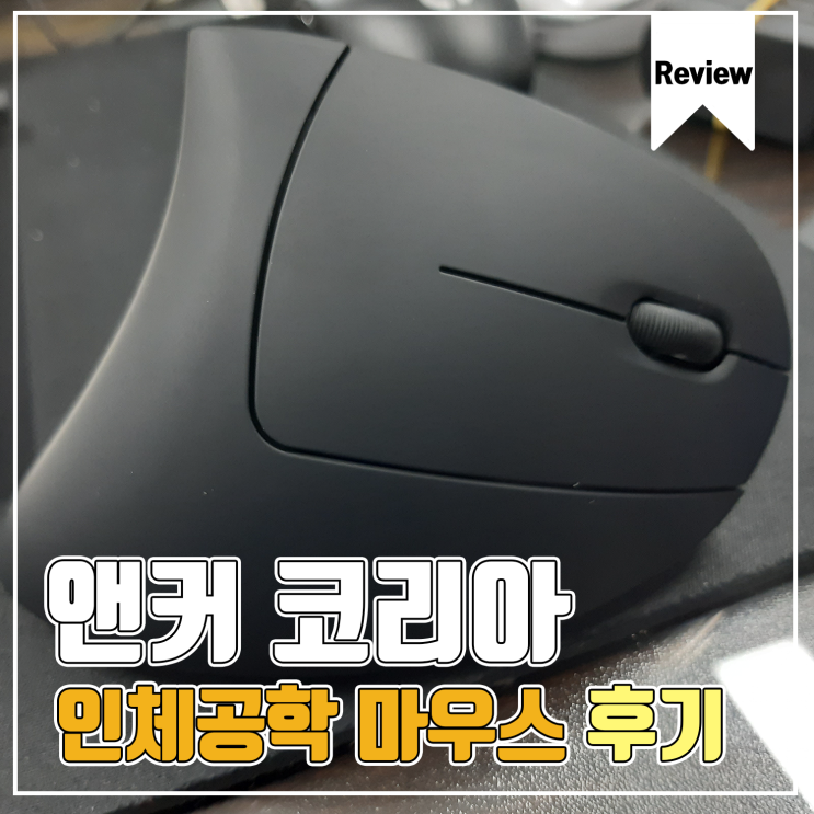 [제품사용기] 앤커 2020 인체공학 무선 버티컬 마우스 블랙 리뷰