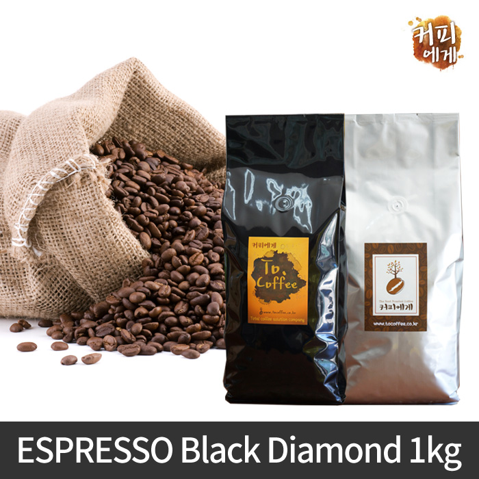 로켓프레시 특가할인 : 커피에게 블랜딩 원두 블랙다이아몬드 1kg 3봉 커피메이커 3봉 : 식품