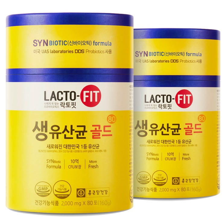  락토핏관련 -락토핏 생유산균 골드 80p, 160g, 2개입