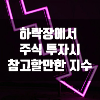  하락장에서 주식 투자시 참고할만한 지수 - PBR, ADR, VIX 지수