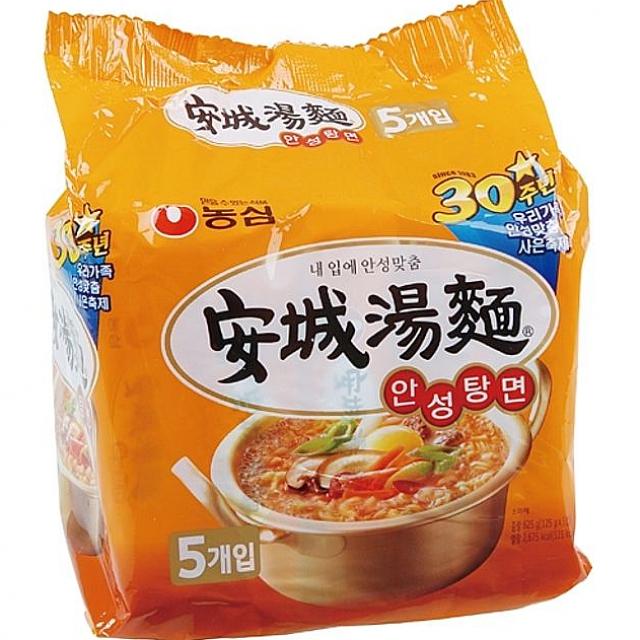  안성탕면관련 -비전몰 문구사무 안성탕면 봉지 5개 팩 농심 봉지라면, 1