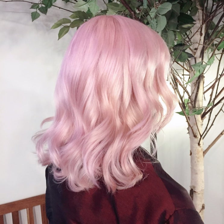  홍대 염색할땐 까헤어, 애쉬 핑크 염색  hongdae hair salon, cottoncandy hair color