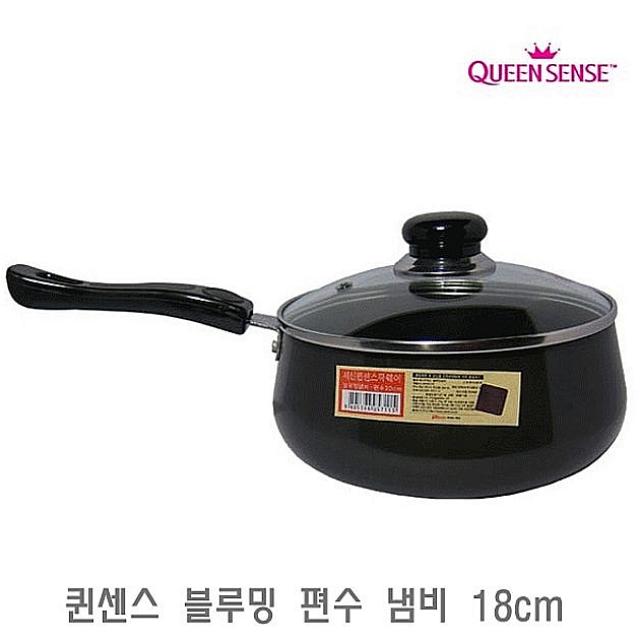 정배몰 퀸센스 블루밍 편수 냄비 18cm 양수냄비 스텐편수냄비 스텐레스편수냄비 예쁜편수냄비 주방냄비 편수냄비 해당상품 해당상품