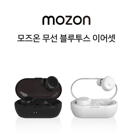  모즈온 블루투스 50 무선이어폰 SWBA700블랙 화이트 블랙 1개