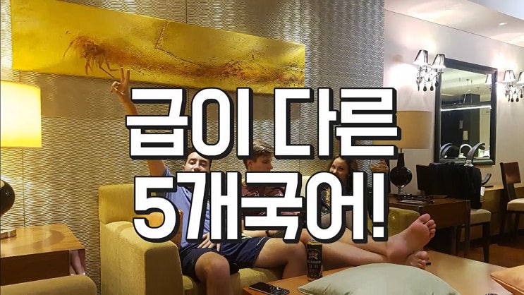  3개 국어 그 안에서도 급이 달라요!