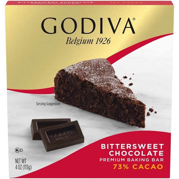  소문난 꿀템 GODIVA 고디바 초콜렛 Bittersweet 프리미엄Baking bar 113g x 12pack 1개 확인해보시죠!!