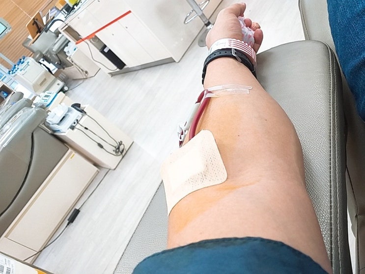 40번째 헌혈하고 왔습니다.