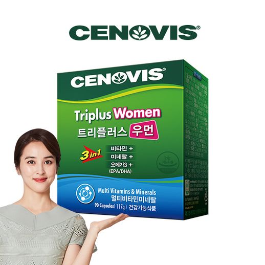  (생필품)세노비스 트리플러스우먼 (90캡슐/45일분), 트리플러스우먼 (90캡슐/45일분)+미니트리플러스늦기전에 준비하세요 . 코로나19 / 대구 