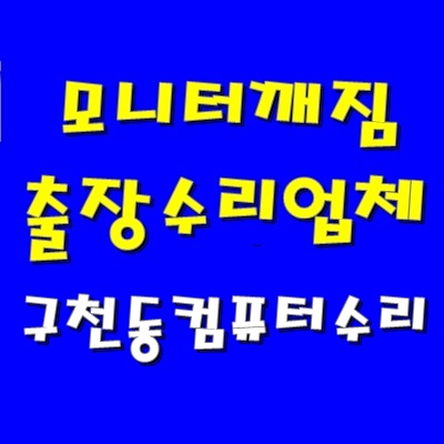  모니터 화면 깨짐 AS 구천동 컴퓨터 수리 출장 그래픽 카드 교체 비용