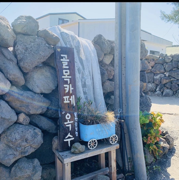  제주 골목카페 옥수를 가다