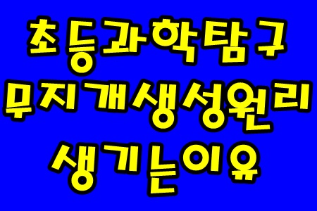 초등과학탐구 무지개 생성원리 생기는 이유와 무지개 종류 알아보기